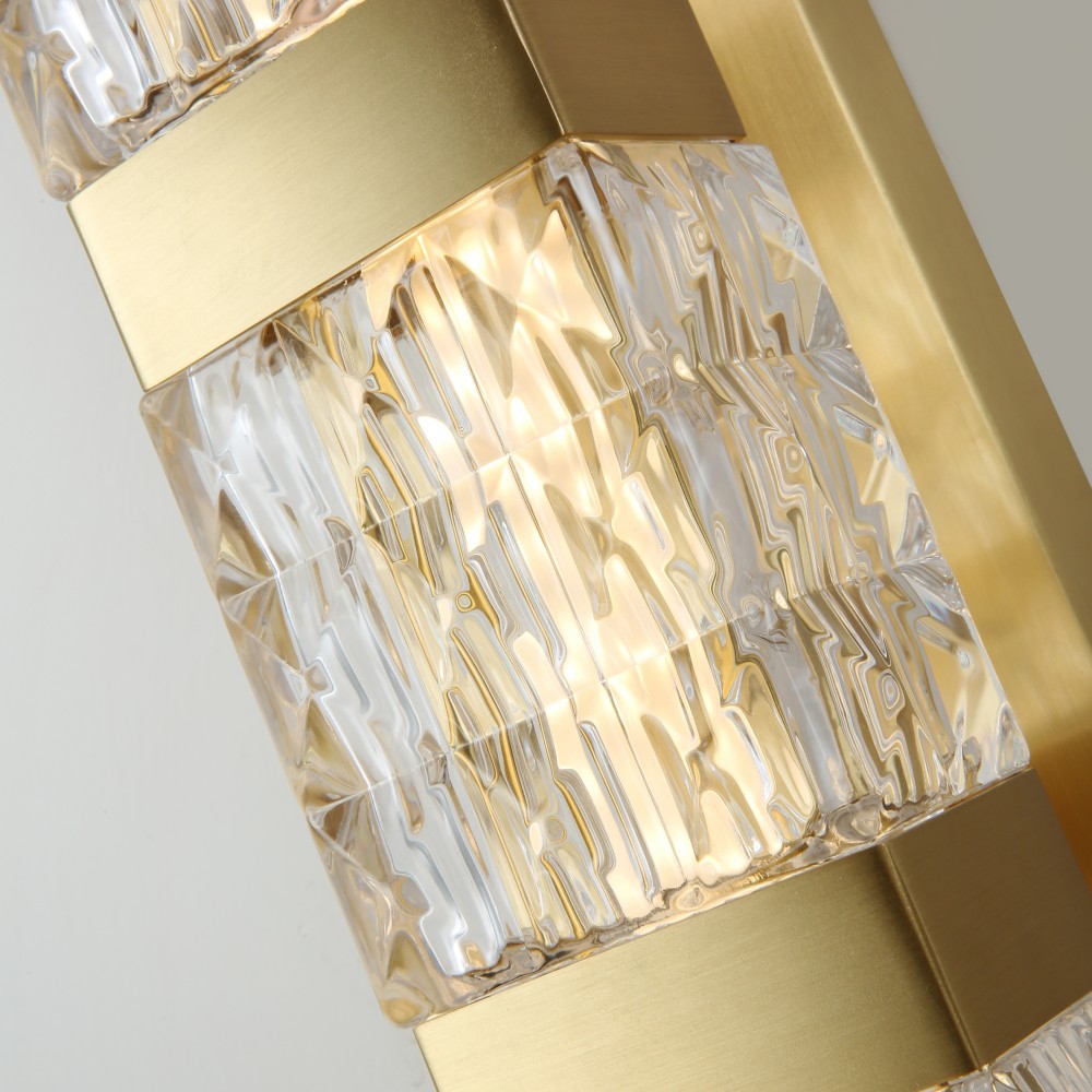 Custom Copper Modern Luxury LED Sconce Gold Crystal Vintage Design New Square Wall Bracket for Hotel Rooms Living Room Wall Lamp - Image 2