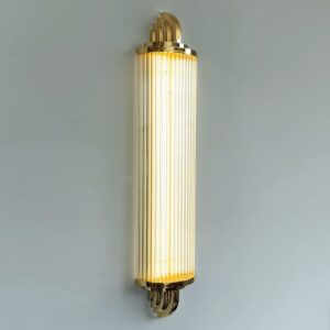 PM American Creative Glass Art Living Room Decorative Wall Lamp Villa Bedroom Luxury Modern Simple Ripple Crystal Wall Lighting