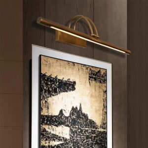 Luxury Modern Nordic LED Vanity Lighting All Copper Indoor Wall Light Picture Art for Home Office Bathroom Wall Lamp Paintings
