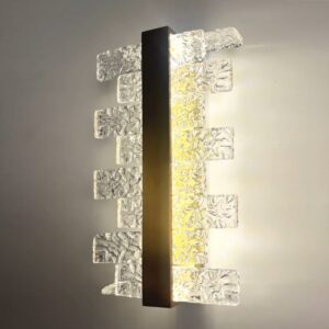 Custom Design Copper Modern Nordic Designer Gold Glass Wall Lamp Warm White LED Light for Living Room Bedroom Staircase Bedside