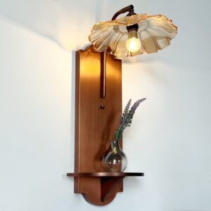 American Style Wall Lamp Country Glass Cover LED Light Modern Simple Bedroom Bedside Lamp light Warm Living Room Fashion