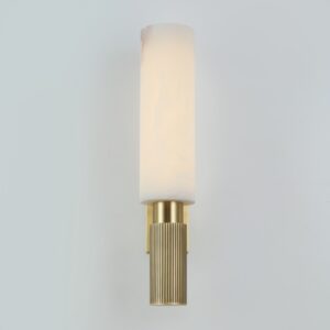 Custom Factory Wholesale Nordic Living Room Copper Alabaster Wall Lamp Light Modern Creative Bedroom Bed Aisle Corridor Light