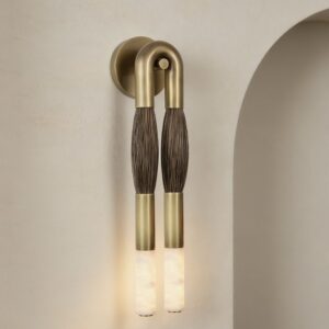 Custom Copper Light Luxury Designer Simple Wall Lamp for Home Office and Bedroom Creative Hotel Bedside Feature