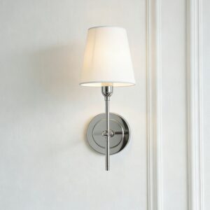 Custom Copper fabric Indoor Bedside Linen Reading Lamp Design Wall Bracket Lights Modern Small Wall Light Lamp