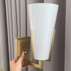 Minimalist Nordic Design LED Ceiling Light Antique Brass Glass Sconce Wall Lamp Vintage LED Indoor Bathroom Dining Room