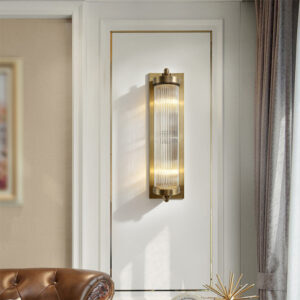 Custom Copper Stairs Contemporary Indoor Decoration Lighting Sconces Bedroom Wall Lamp Silver Chain Design Lights for Home