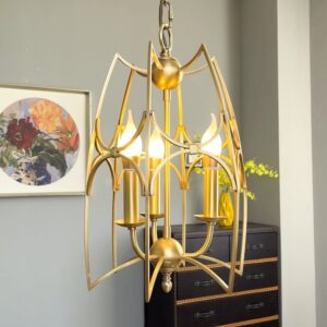 Custom Copper Brass Round Lantern Light Retro Vintage Brass Birdcage Loft Kitchen Island Pendant Lights