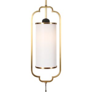 Custom New Chinese-Style Chandelier Bedroom Bedside Lamp All-Copper Single-Head Bar Counter Small Tea Room Home Decor