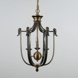 American Style Copper Chandelier Restaurant Study bar Counter Small Bedroom Personalized Staircase Wrought Copper Chandelier