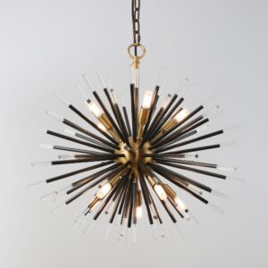 Custom Designer Copper Irregular Creative Pendant Light Chandelier for Dining Bed Living Room Brass Art Circle Chandelier