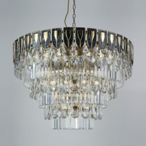 Modern Crystal Chandelier Living Room or Bedroom Gold Ceiling Light Round Decorative Lamp for Wedding Party Decoration