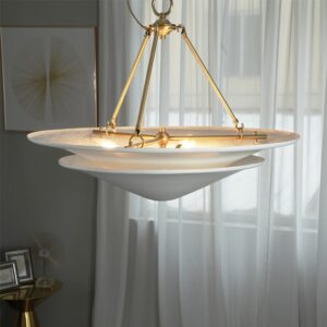 Villa Living Room Ceiling Luxury Alabaster Lamps Ring New Generation Chandeliers Pendant Lights for Modern House Dinning Room