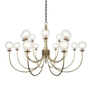 16 ball American High Quality Spanish glass Hanging Pendant Light for Bedroom Living Room Easy Ceiling Installation Middle Sized