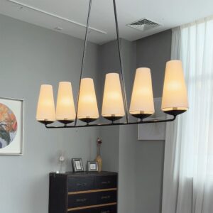Copper fabric Meridian Chandelier Modern Pendant Lighting Luxury Ceiling Fixture for Dining Room Living Room or Entryway
