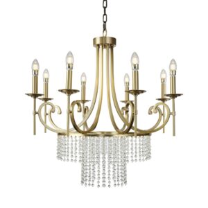 8 Bulbs American Style Luxury Duplex Restaurant Crystal Chandelier Living Room Hall Villa Crystal Iron Staircase Light