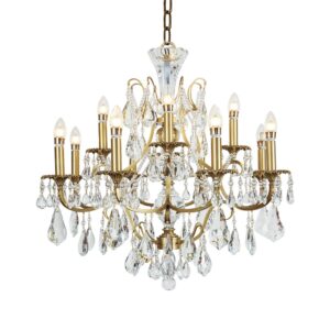 15 Bulbs Retro French-style Living Room Dining Room Chandelier Luxurious Romantic Bedroom Princess Room American-style Lamps