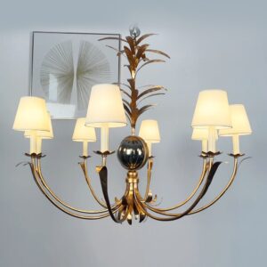 Iron Luxury Designer Ring Chandelier Handmade Old Unique fabric Luminaire for Living Room Restaurant Post-Modern Pendant Lights