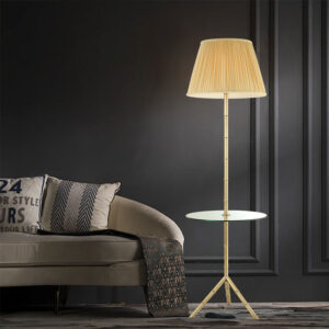 LED Nordic Style Retro White Fabric Lampshade Home Decorative Modern Floor Lamp Living Room Bedroom Light Luxury Floor Lamps