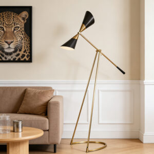 Copper Modern Indoor Decoration Corner one Head Floor Lamp Living Room Bedroom Eye protection Standing Industrial Floor Lamp