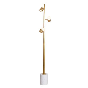 Post-modern Simple Nordic Alabaster Stand Lamp Minimalist Design Metal Floor Lamp with Three Lights in China Lamp Manufacture