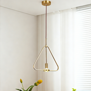 Copper crystal Modern Luxury Simple Pendant Lamp Unique Black Living Art Decorative LED Chandelier Copper Material