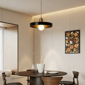 Switch Control Black Nordic Style Modern Copper Decoration Living Room Indoor Restaurant Pendant Light