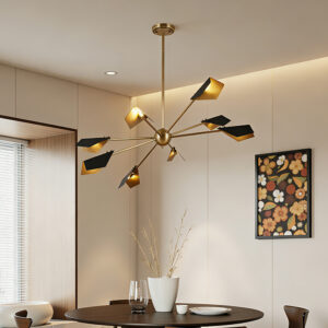 Copper 6/8/12 Blubs Retro Chandelier Lights Vintage Pendant Lighting Lamp Gold Iron Metal Industrial Bulb Kitchen Loft Lamps