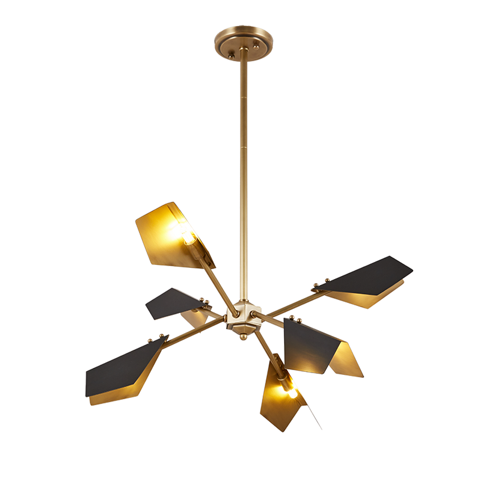 Copper 6/8/12 Blubs Retro Chandelier Lights Vintage Pendant Lighting Lamp Gold Iron Metal Industrial Bulb Kitchen Loft Lamps - Image 4