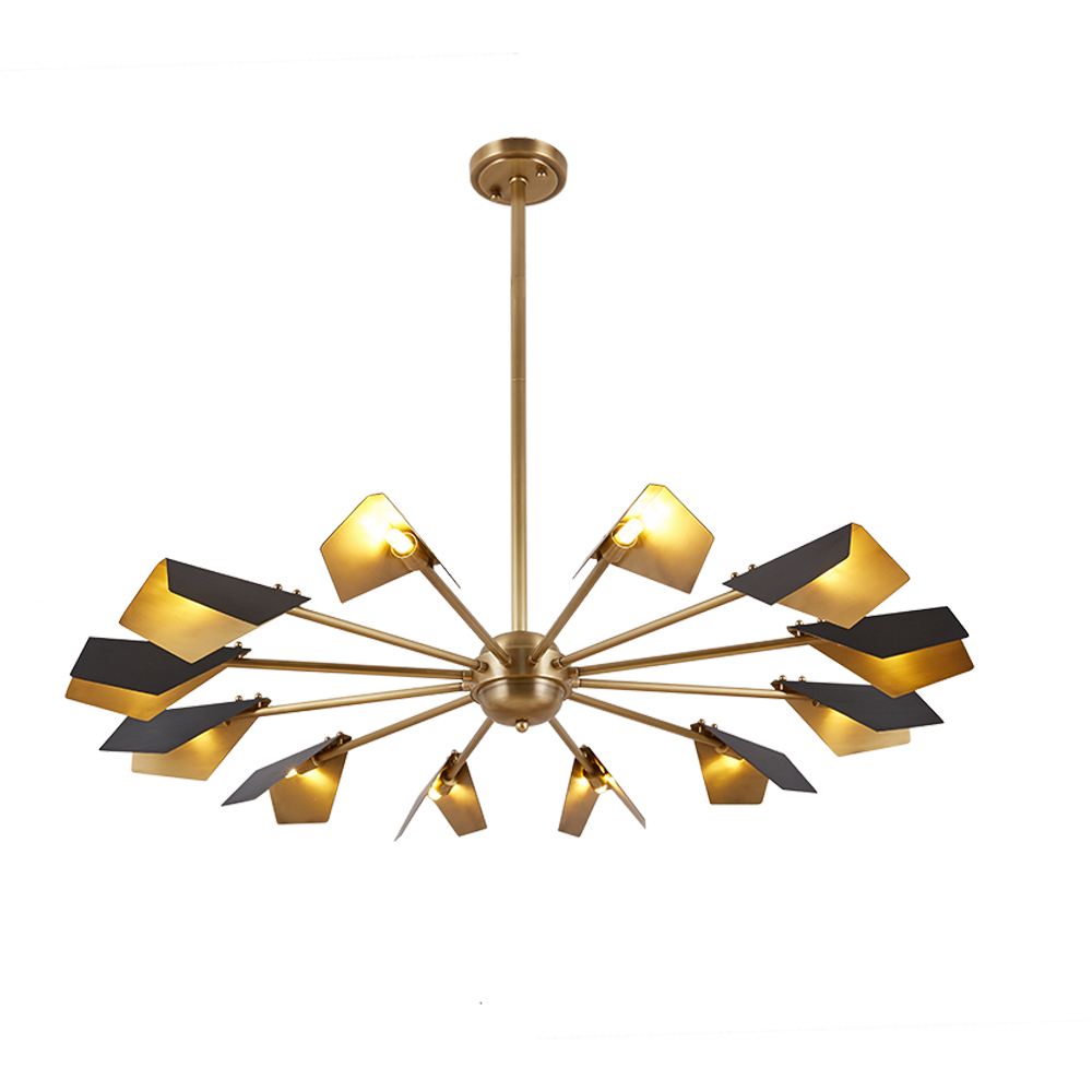 Copper 6/8/12 Blubs Retro Chandelier Lights Vintage Pendant Lighting Lamp Gold Iron Metal Industrial Bulb Kitchen Loft Lamps - Image 6