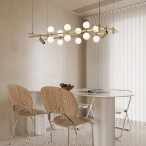 Round Classic Hoist Luxury Brass Ceiling Lamp Decoration Candelabro Art Deco Chandelier for Dining Room Track Lighting