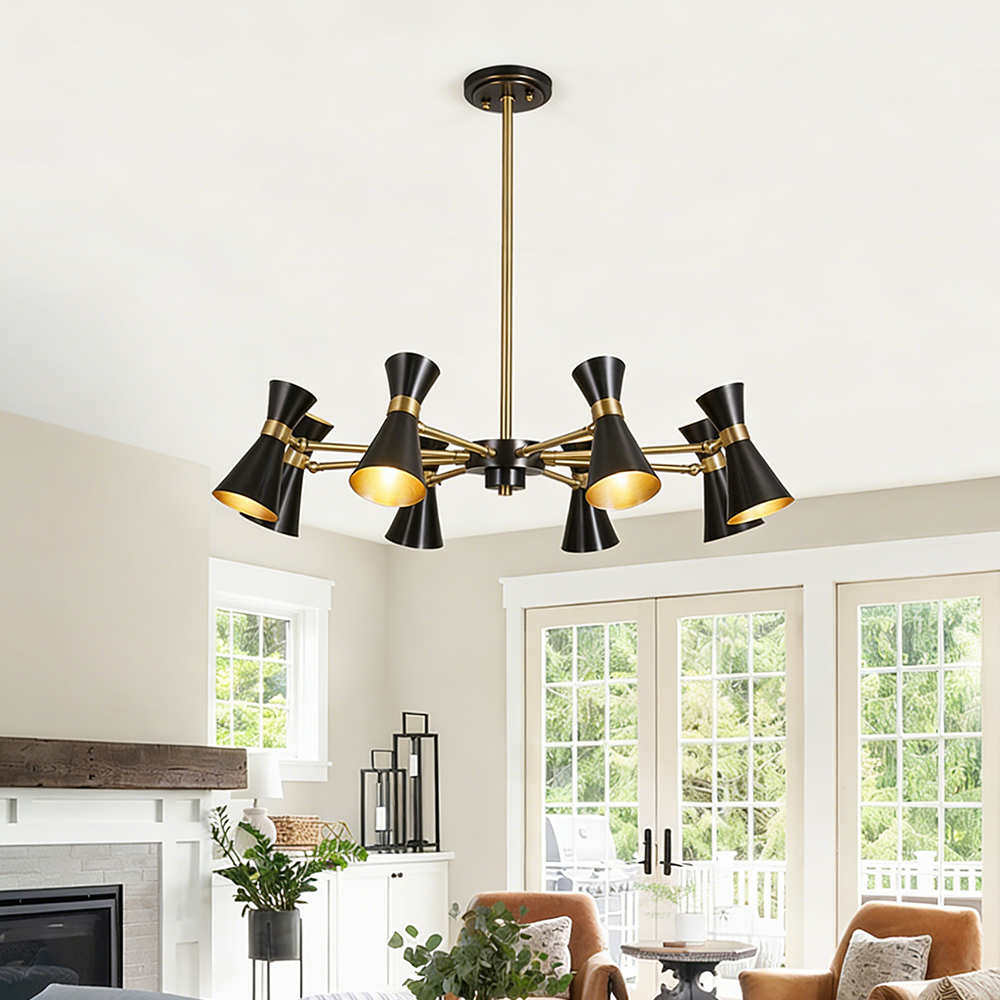 Copper Nordic Modern LED Pendant Light Living Room Lighting Grand Style Bedroom Dining Lighting Minimalist Home Chandelier - Image 3