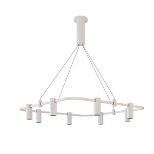 Hotel High-end Brass Track Light Led 24V Low Voltage Chandelier Circular Track Multi-head Decorative Light Modern Chandelier