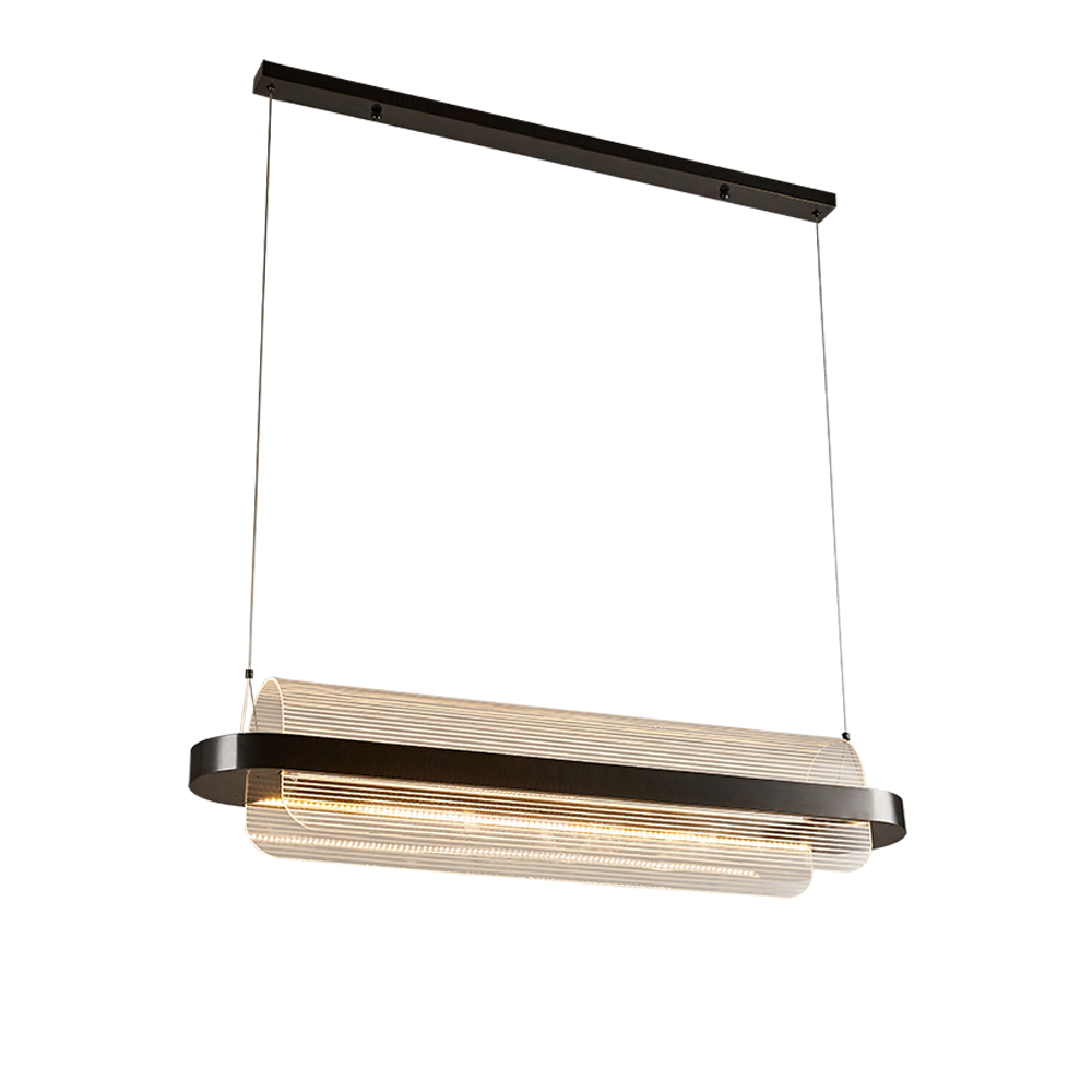 Copper Modern Nordic LED Chandelier Minimalist Design Lights for Dining Room Hotel Lobby Restaurant Luxury Long Hanging Light - Image 2