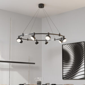 Household Exposed Tube Light Living Room Background Wall Wardrobe Small Spotlight Nordic Classic Modern Chandelier