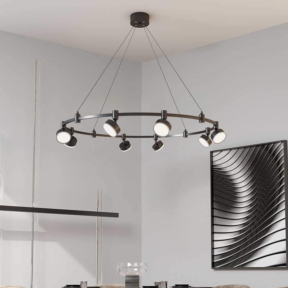 Household Exposed Tube Light Living Room Background Wall Wardrobe Small Spotlight Nordic Classic Modern Chandelier