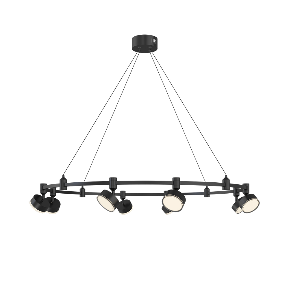 Household Exposed Tube Light Living Room Background Wall Wardrobe Small Spotlight Nordic Classic Modern Chandelier - Image 3