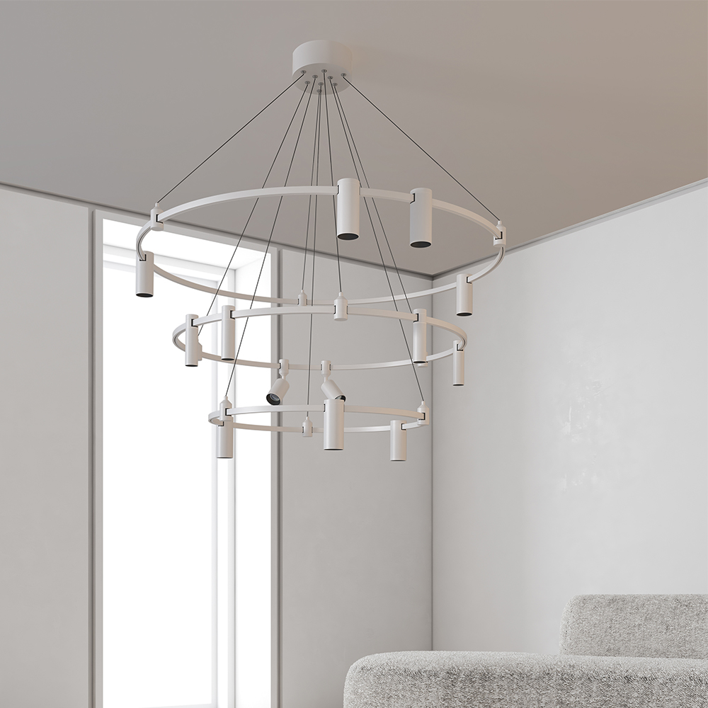 Modern Creative Copper LED Track Light with Smart Control and Dimmable Features Minimalist Design for Round Square Track Rails - Image 2