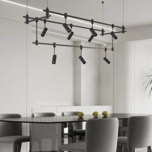 Copper Contemporary Luxury LED Pendant Light Modern Brass Track Lights for Hotel or Apartment DC24V Easy DIY Design COB Chip