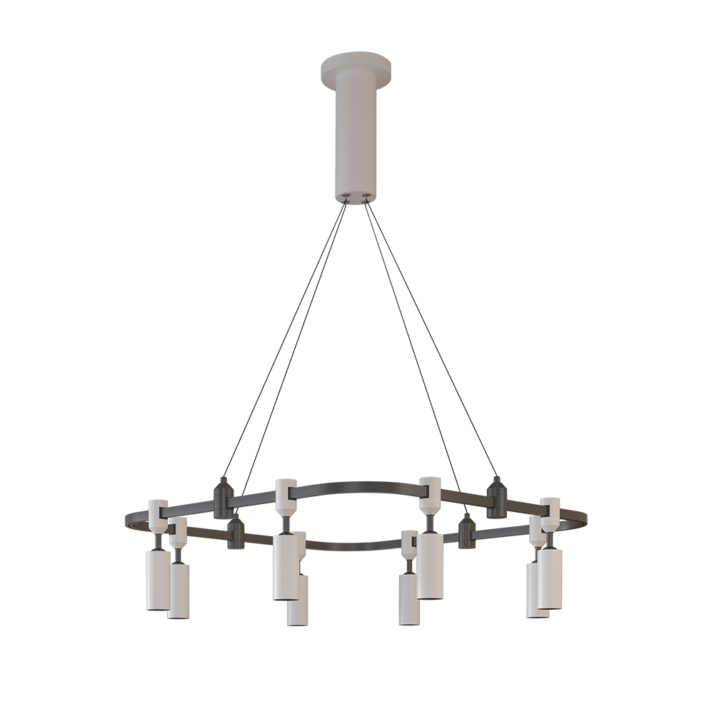 Copper Customized European LED Track Lighting Kit Brass Ceiling Track Spot Light for Living Room or Kitchen Slideable Fuxture