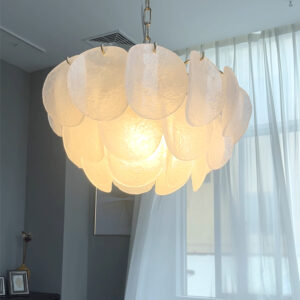 Copper Customized Modern Glass Ceiling Pendant Light Chandelier All Copper Natural Marble for Living Room Includes AC Power Bulb