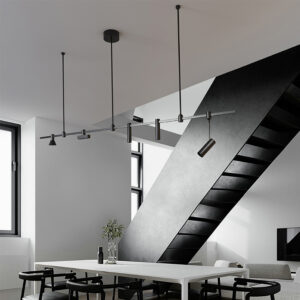 Modern Chandeliers for Home Kitchen Black Creative Dragonfly Indoor Lighting Long Table Dining Room Decorate Bar Pendant Lamp