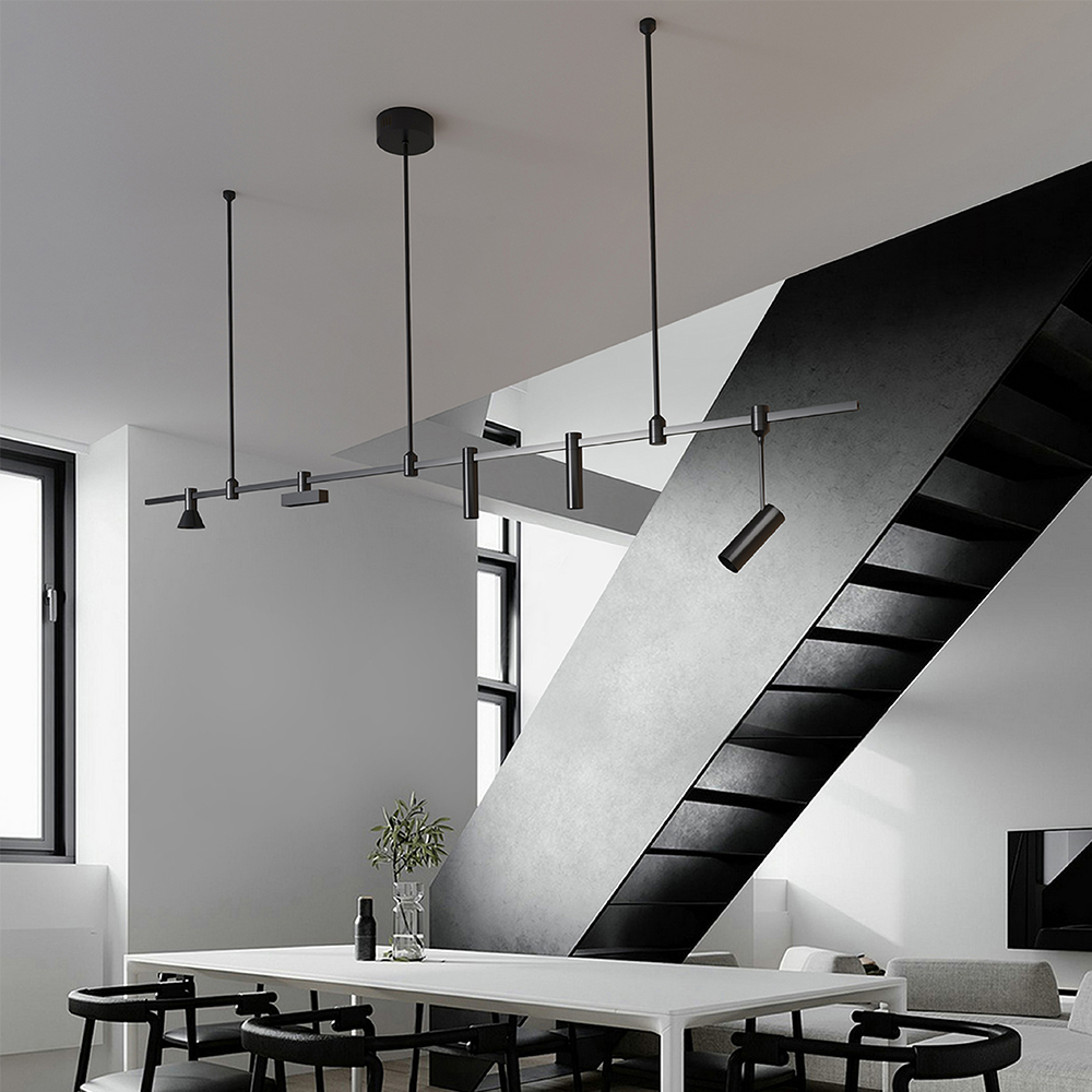 Modern Chandeliers for Home Kitchen Black Creative Dragonfly Indoor Lighting Long Table Dining Room Decorate Bar Pendant Lamp