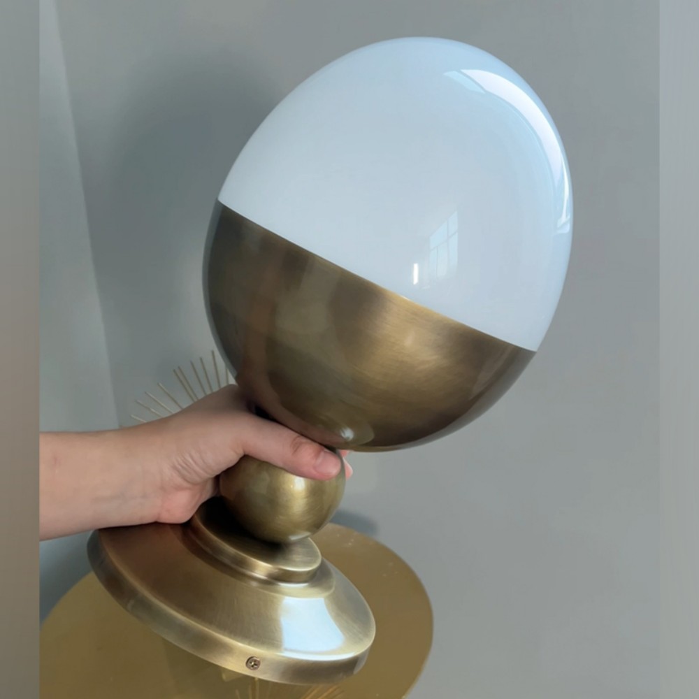 OEM/ODM Copper Modern Minimalist Globe Ceiling Light American Simple Golden Ball Glass Flush Mount Light for Corridor Hallway - Image 2