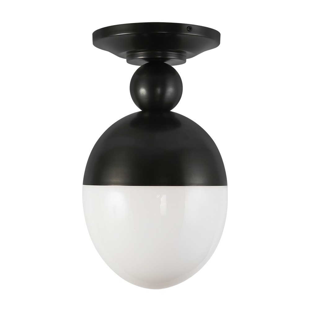 OEM/ODM Copper Modern Minimalist Globe Ceiling Light American Simple Golden Ball Glass Flush Mount Light for Corridor Hallway - Image 4