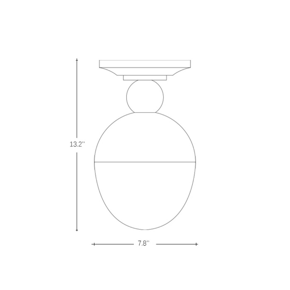 OEM/ODM Copper Modern Minimalist Globe Ceiling Light American Simple Golden Ball Glass Flush Mount Light for Corridor Hallway - Image 5