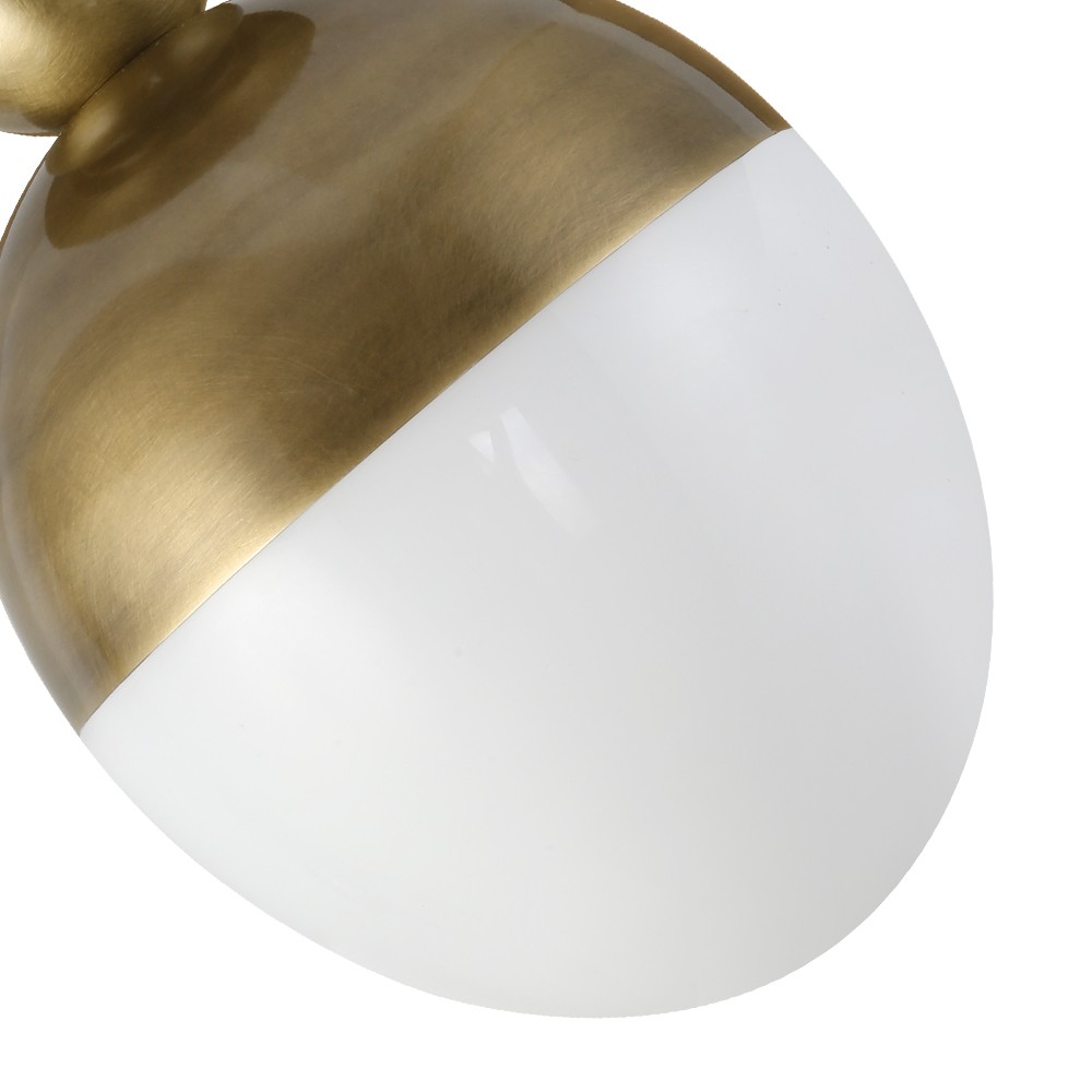 OEM/ODM Copper Modern Minimalist Globe Ceiling Light American Simple Golden Ball Glass Flush Mount Light for Corridor Hallway - Image 6