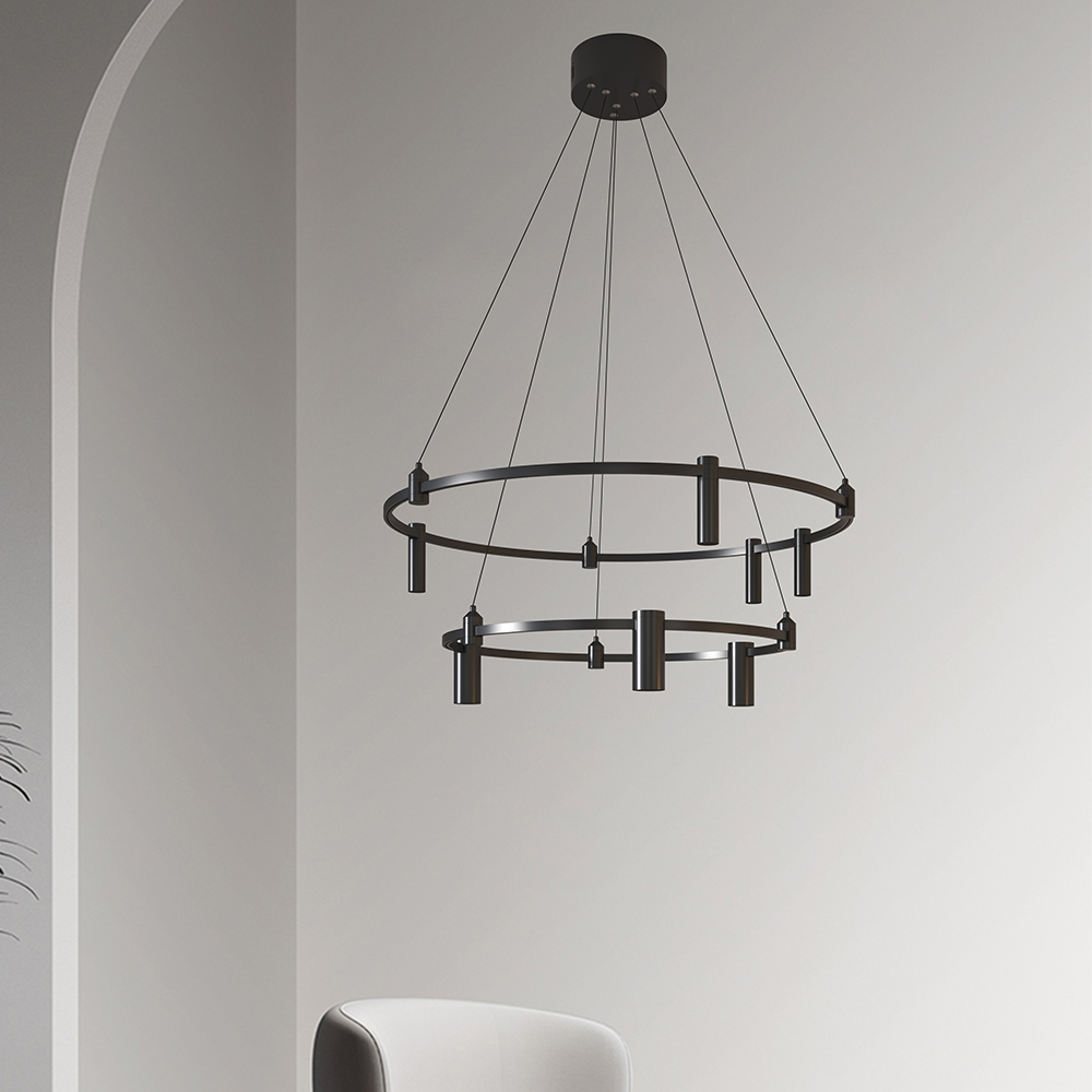 Custom Multi Layer Small Large Size Rectangular Round Luxury Hotel Decoration Tropical Big Modern Chandeliers for Dining Living