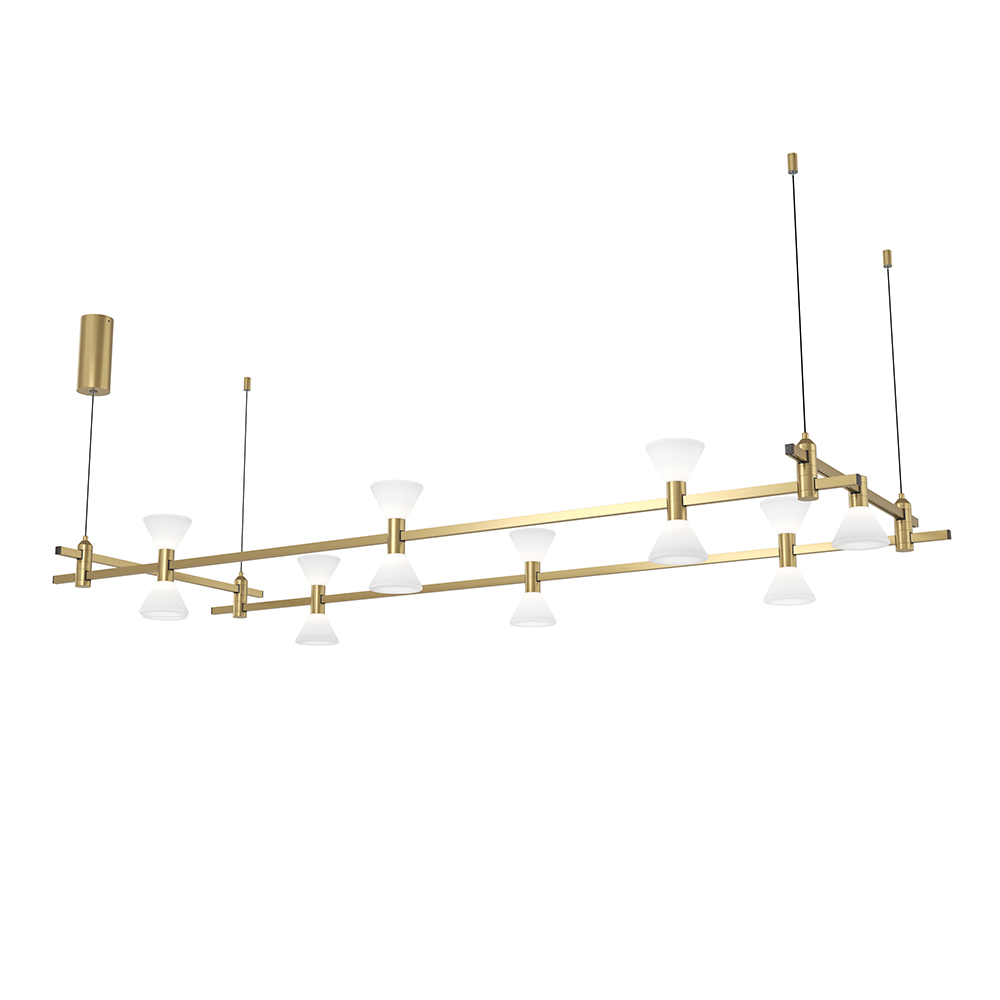 Modern Supermarket Hotel Copper Spotlight Hanging Rail LED Spot Light Tracklight Commercial Magnetic LED Track Light - Image 4