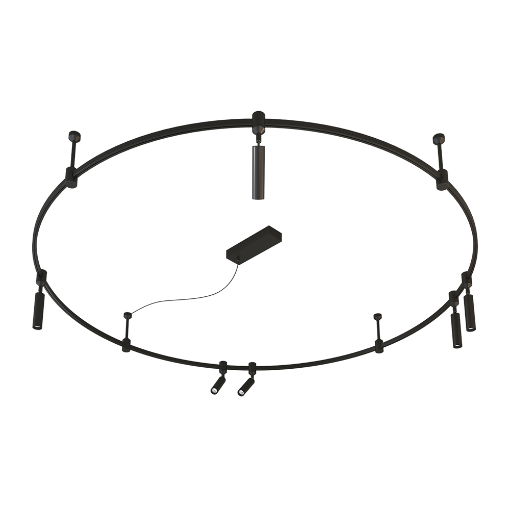 LED Linear Lamps Custom Diameter Size Track LED Circular Modern LED Circular Lamps Track Light Fixture System
