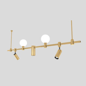 Ultra Slim Copper Recessed Magnetic Track Light COB LED Modern Track Spotlight for Hotel Office Linear Magnetic Rail Light